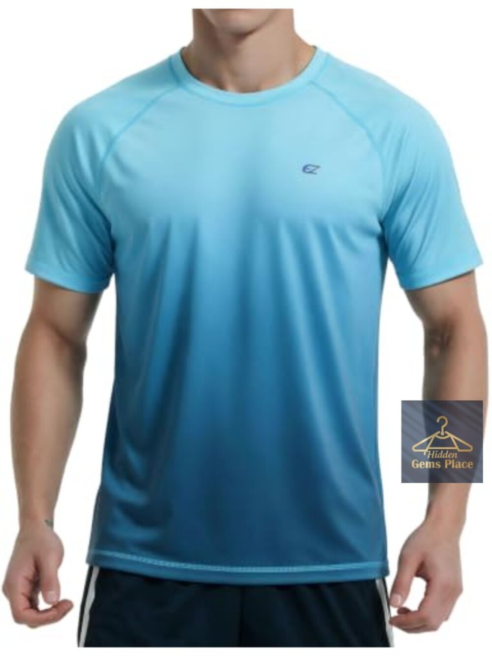 Men's UPF 50+ Rash Guard Shirt Quick Dry Sun Protection Swim Tee